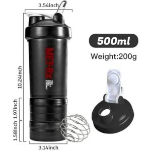 Blender Bottle Shaker Bottle With Pill Organizer And Storage For Protein Powder
