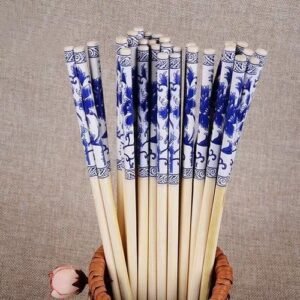 20 Pieces Reusable Chinese Wooden Chopsticks