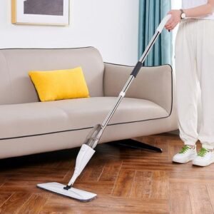 Rotatable Water Spray Mop Sweeper Wet Dry Use Easy Cleaning Flat Mop for Floor