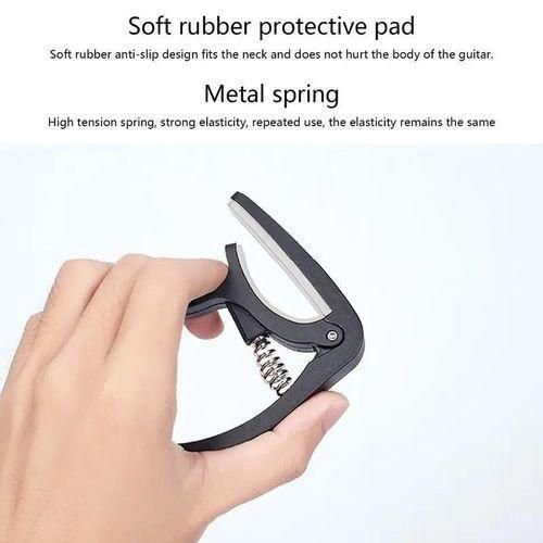 Portable Plastic Guitar Capo For 6 String Acoustic Classic Electric Guitarra Tuning Clamp Musical Instrument Accessories Black - Image 4
