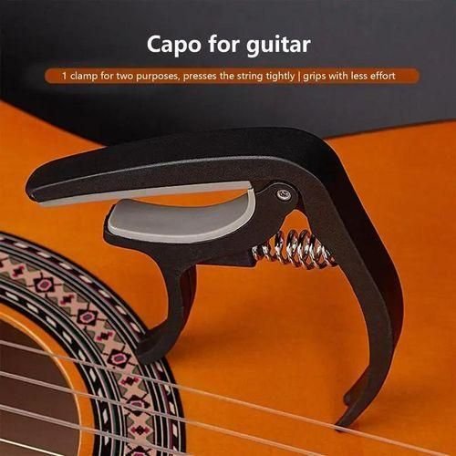 Portable Plastic Guitar Capo For 6 String Acoustic Classic Electric Guitarra Tuning Clamp Musical Instrument Accessories Black - Image 3