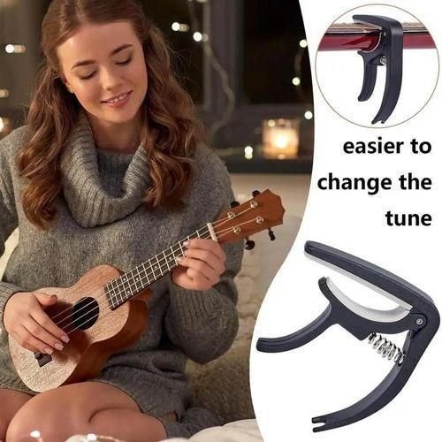 Portable Plastic Guitar Capo For 6 String Acoustic Classic Electric Guitarra Tuning Clamp Musical Instrument Accessories Black - Image 2