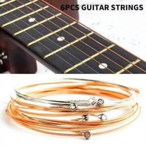 SET 6 Pieces Copper Guitar Strings 1-6 for Classical Classic Steel Wire Classic Acoustic Folk Guitar Parts Accessories