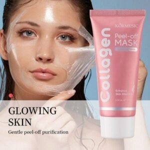 Collagen Peel Off Facial Mask Pack,Collagen Night Wrapping Mask,Hydrates and Tightens Skin,Reduces Sagging,Elasticity & Hydration Care