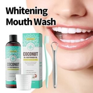 Natural coconut oil-based mouthwash Essential oil
